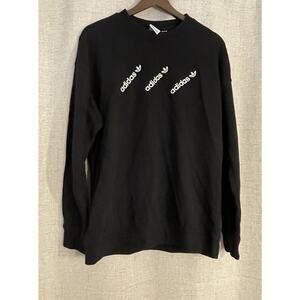 Adidas Trefoil Women's Crew Neck Sweatshirt Black Medium